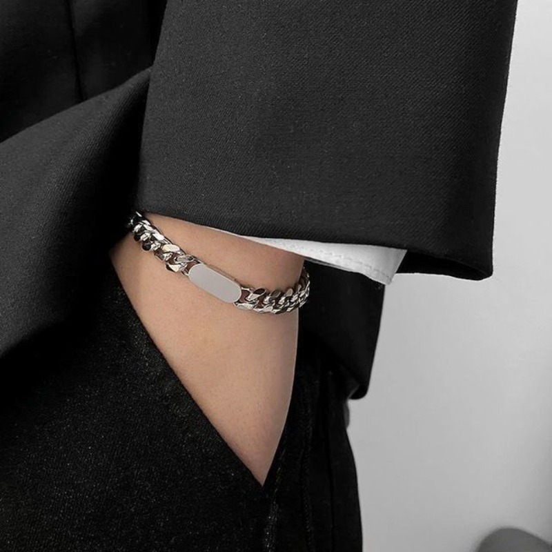 Men Accessories Look - Pulsera de moda para hombre de