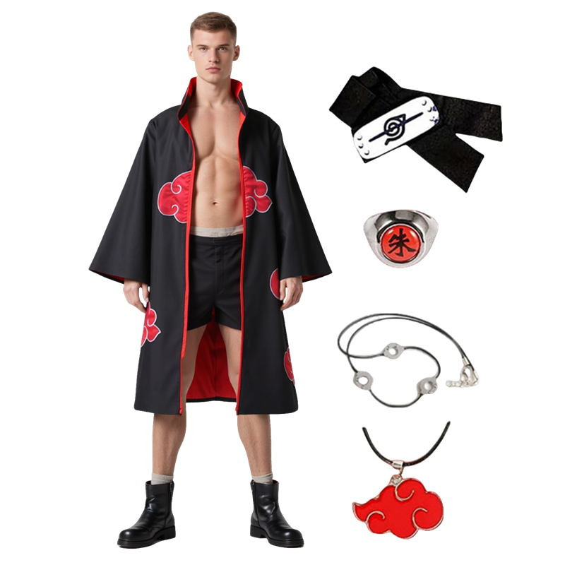 Young Men'S Accessories - Disfraz de Akatsuki de Anime para