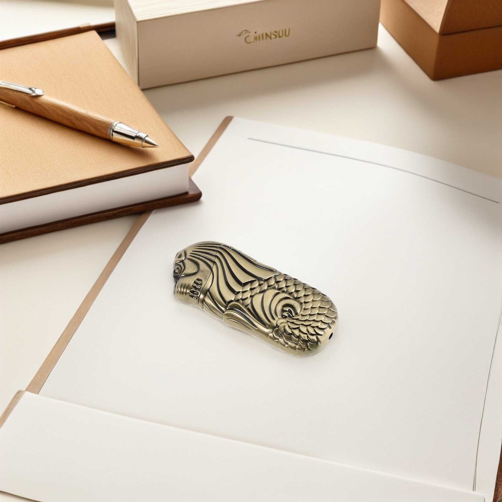 Lighter Windproof - Estuche para encendedor Merlion, carcasa protectora