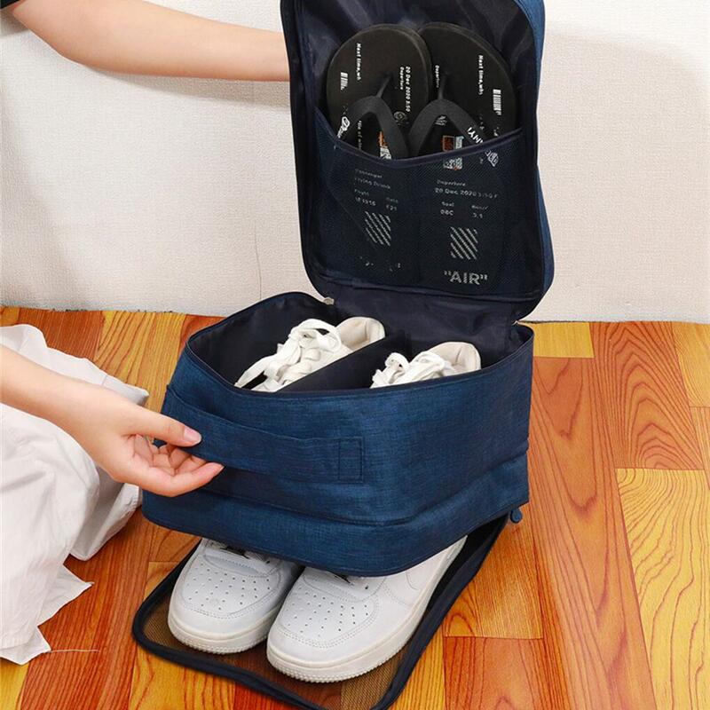 Men'S Accessories Types - Bolsa de zapatos de 3 capas,