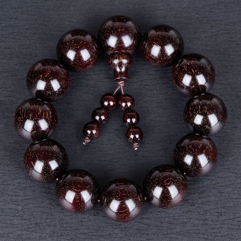 Pulsera de sándalo rojo de hoj - Bead Bracelet Men reseña y precio