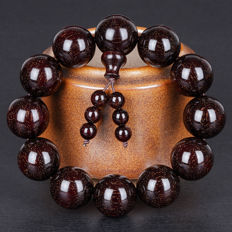 Pulsera de sándalo rojo de hoj - Bead Bracelet Men reseña y precio