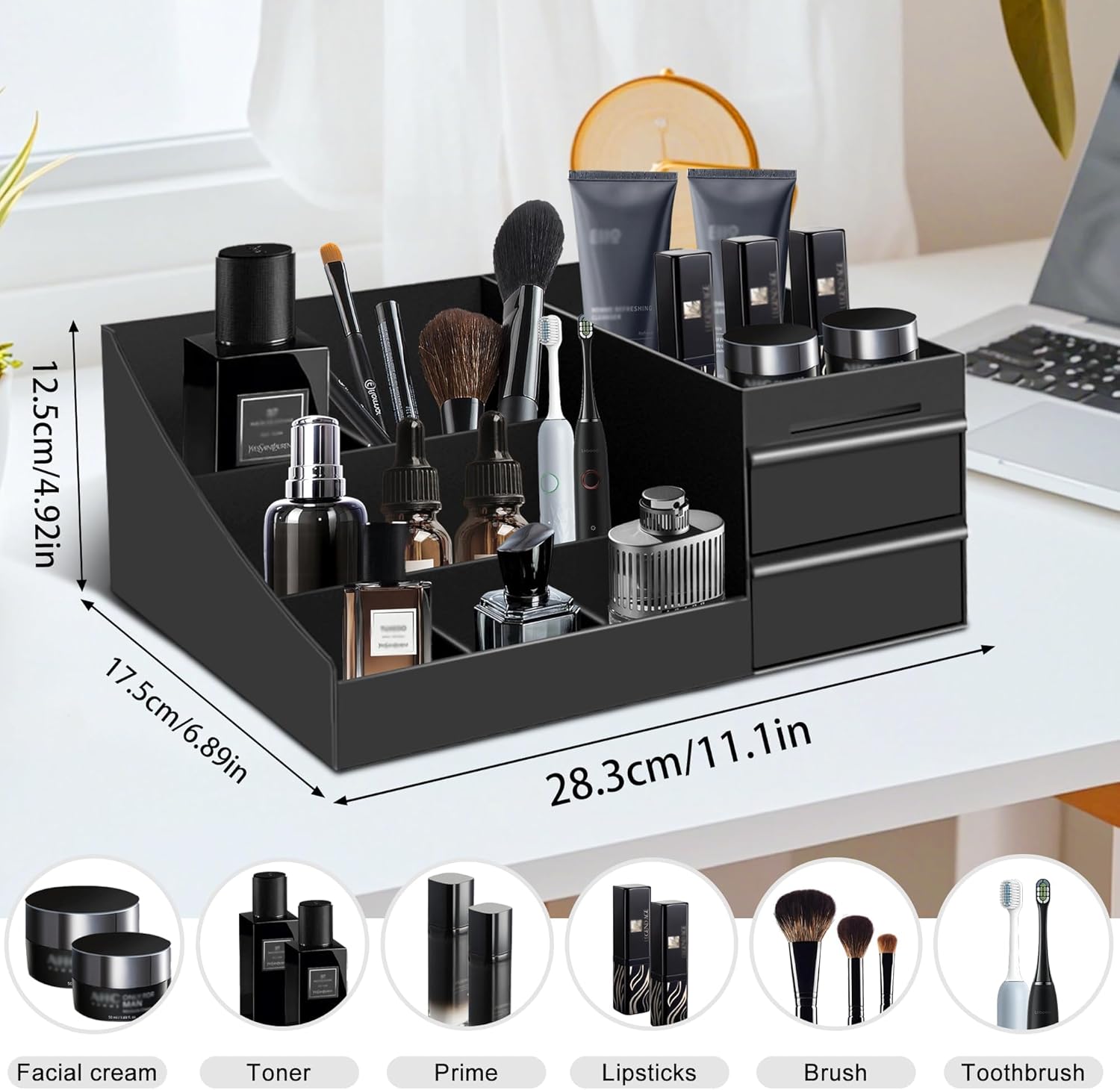 Organizador de Baño Vintage, C - Men'S Accessories Tray reseña y precio