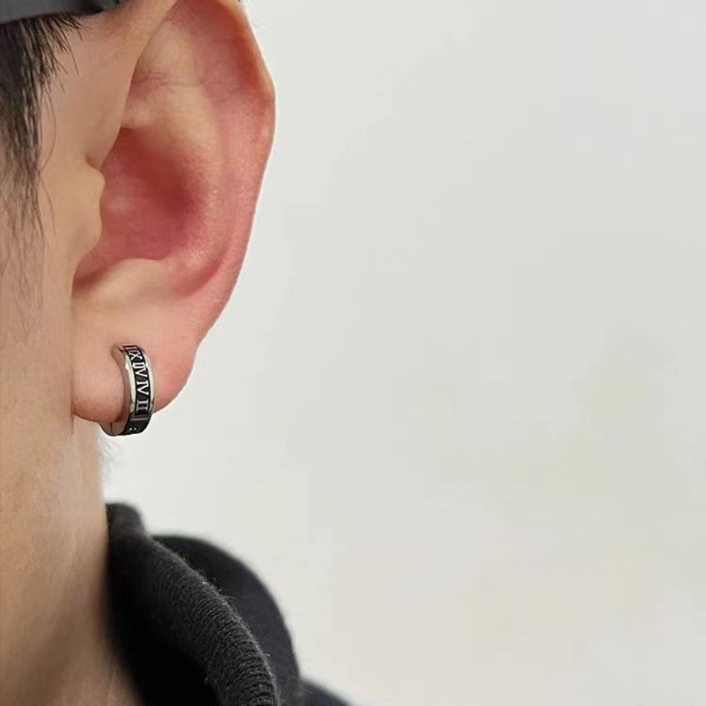 1 par de pendientes retro con  - Men Accessories Look reseña y precio