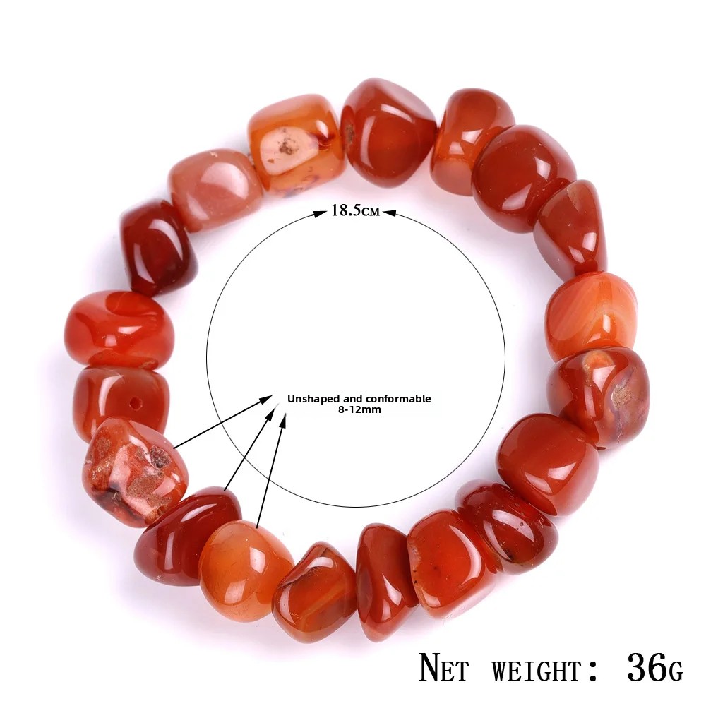 Pulsera de Ágata Natural Irreg - Bead Bracelet Men reseña y precio