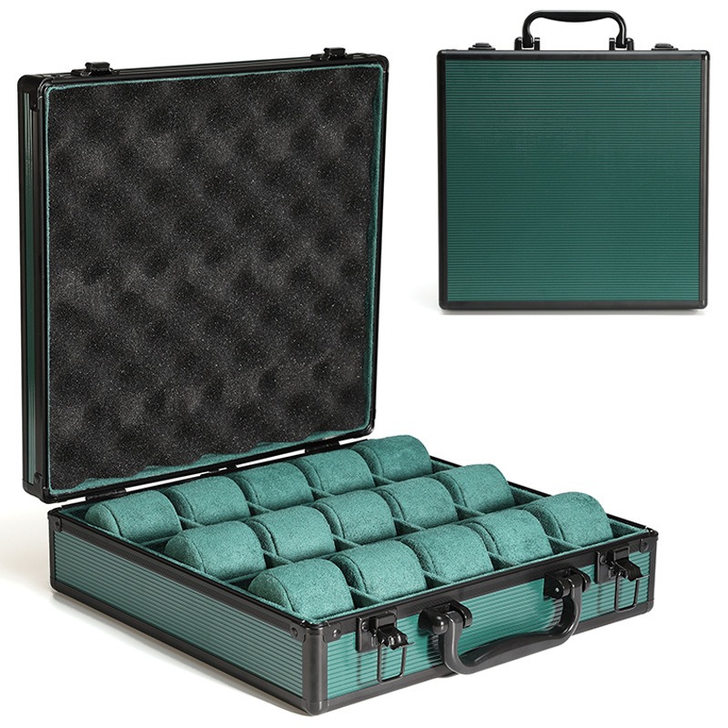 Caja de reloj verde de alumini - Men'S Accessories Tray reseña y precio