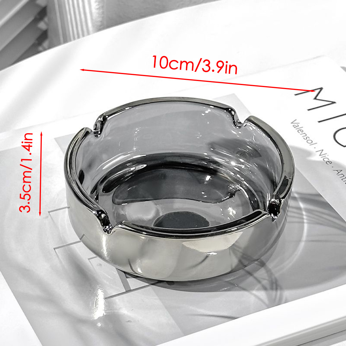Cenicero de Vidrio Transparent - Men'S Accessories Tray reseña y precio