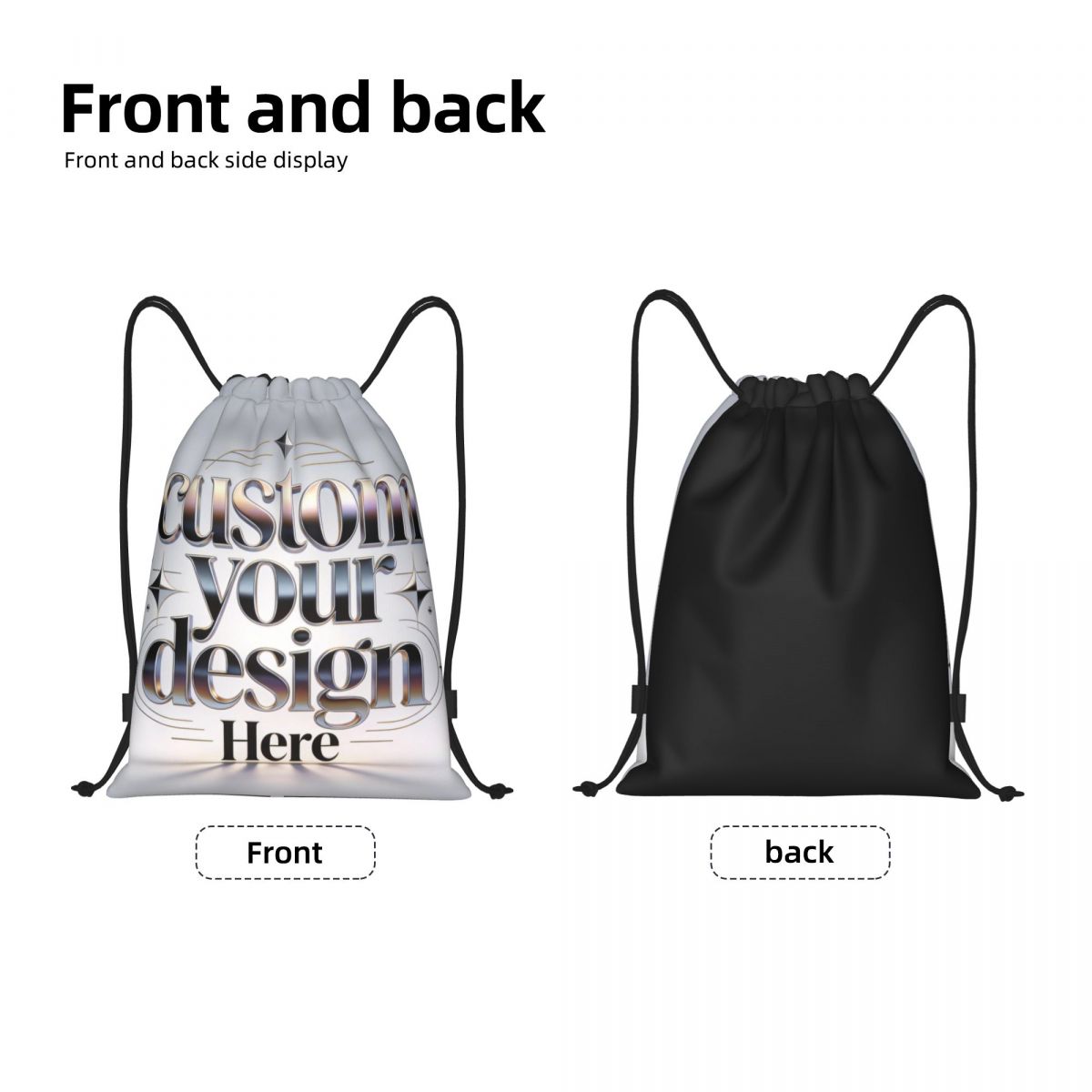 Mochilas con cordón y logotipo - Men Accessories Shop reseña y precio
