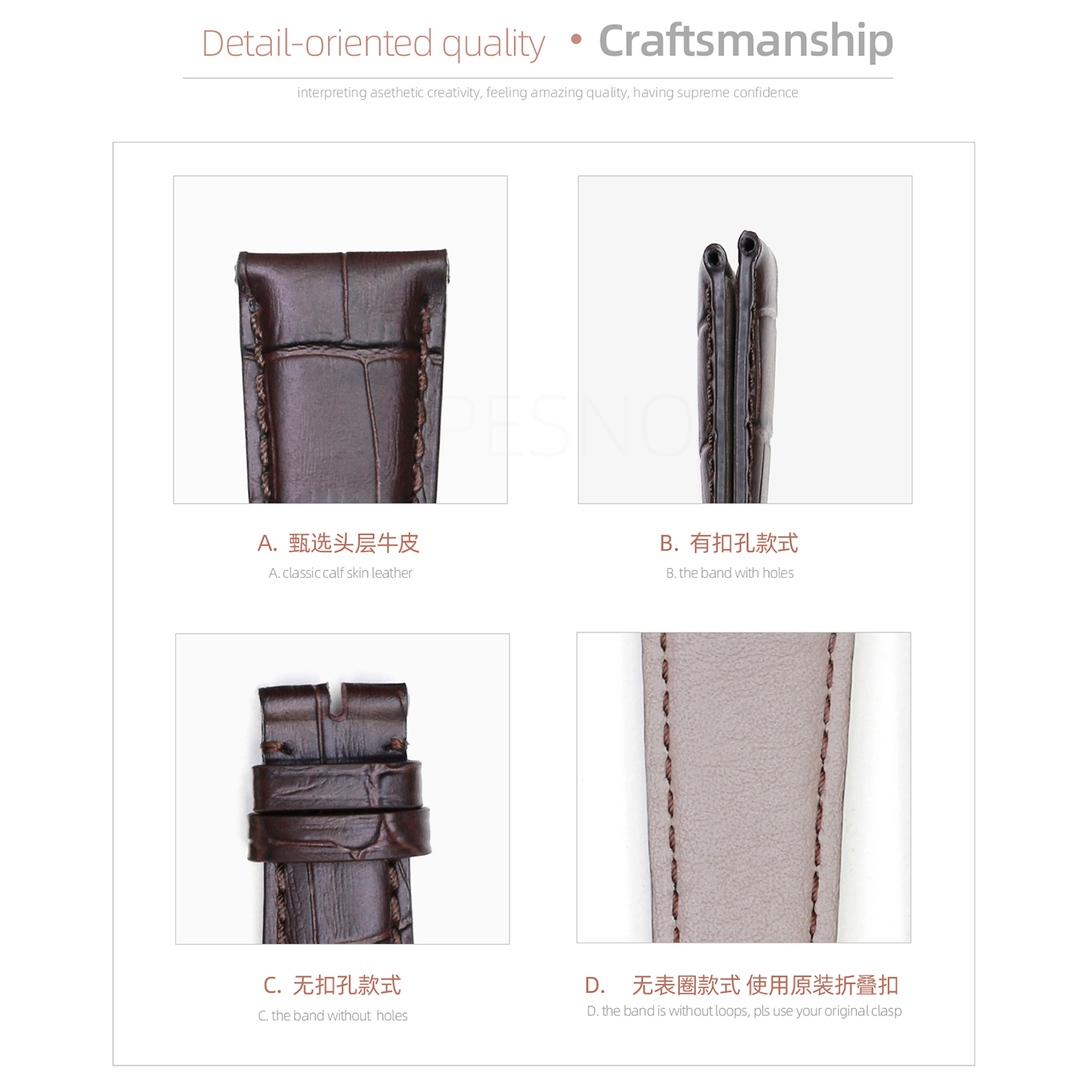 PESNO Adecuado para BVLGARI BB - Men'S Accessories Types reseña y precio