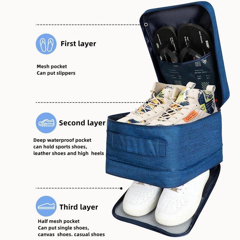 Bolsa de zapatos de 3 capas, c - Men'S Accessories Types reseña y precio